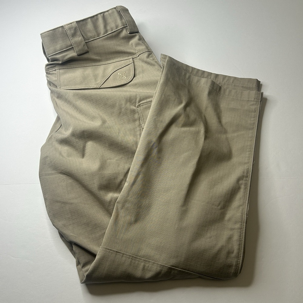 5.11 Tactical Cargo Pants Khaki Tan Men's Size 36x30 Ripstop Outdoor Hiking